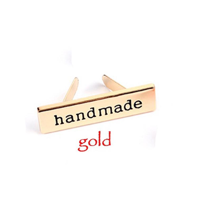 

2 шт. Сделай сам Швейные Крафтовые Аксессуары Металлические Бирки Ручной Работы Бирки Ручной Работы Печатная Этикетка для Одежды Джинсов Обуви Сумок