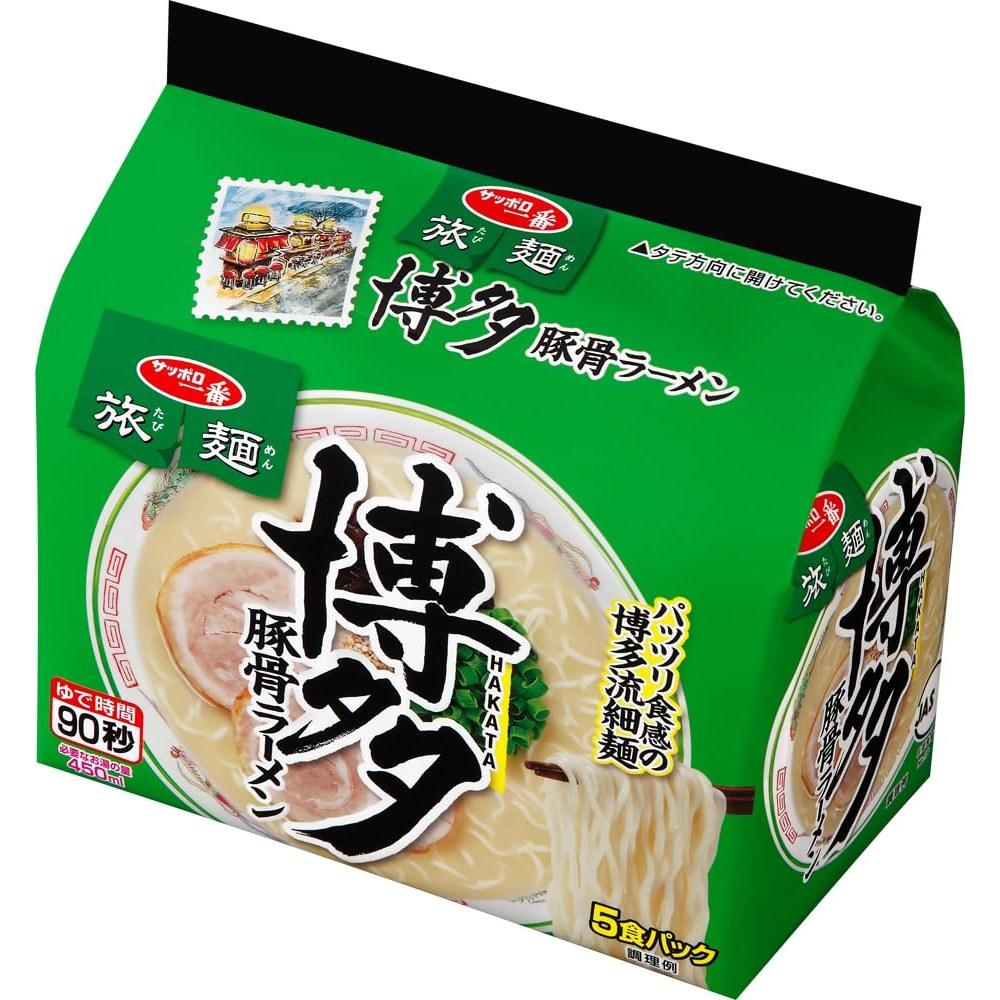 Sapporo Ichiban Travel Ramen - Hakata Tonkotsu Flavor, 5 Pack x 6
