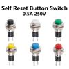 5/20/100PCS 10mm DS316 OFF-(ON) Momentary 0.5A 250VAC Panel Mount Push Button Switches DS-316 Black/Green/Yellow/Blue/White/Red