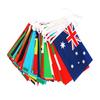 ZXZ World Bunting Flag 14*21cm 20*30cm 100 200PCS Football Soccer National Flag World Country Flags Bunting Small World Flags