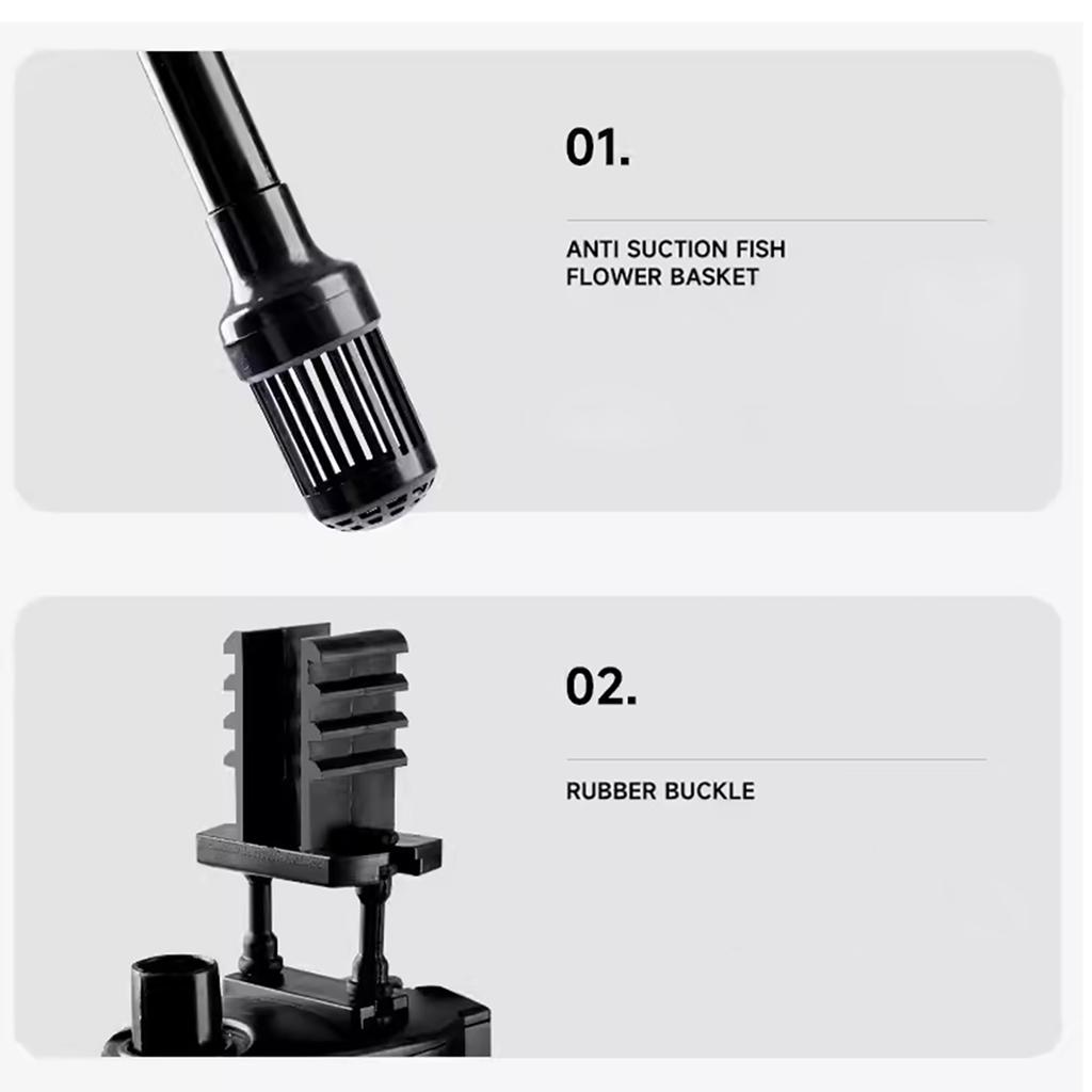 3in1 Fishtanks Filter Aquarium Submersible Filter Efficient Water Purification Aquariums Quiet Water Filter Pump