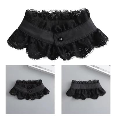 Eleganter abnehmbarer Reverskragen Süßer exquisiter Fake-Spitzenkragen Bequemes klassisches Spitzen-Dekolleté Frauen/Mädchen