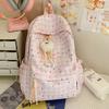 Schoolbag Backpack Schoolbag Niche Cute Fresh High Value Plaid Literature and Art Junior High School Students Large Capacity Casual Backpack