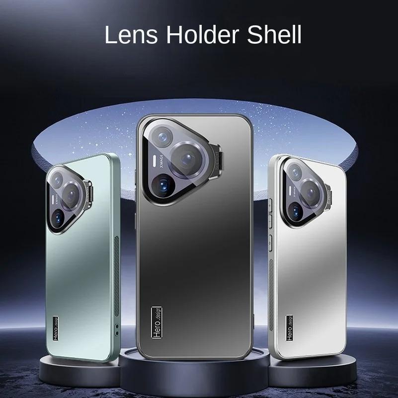 Case For HUAWEI Pura 80 Ultra Camera Lens Protection Invisible bracket Holder Shockproof Cover for Pura 80Pro + Matte Bumper Shell