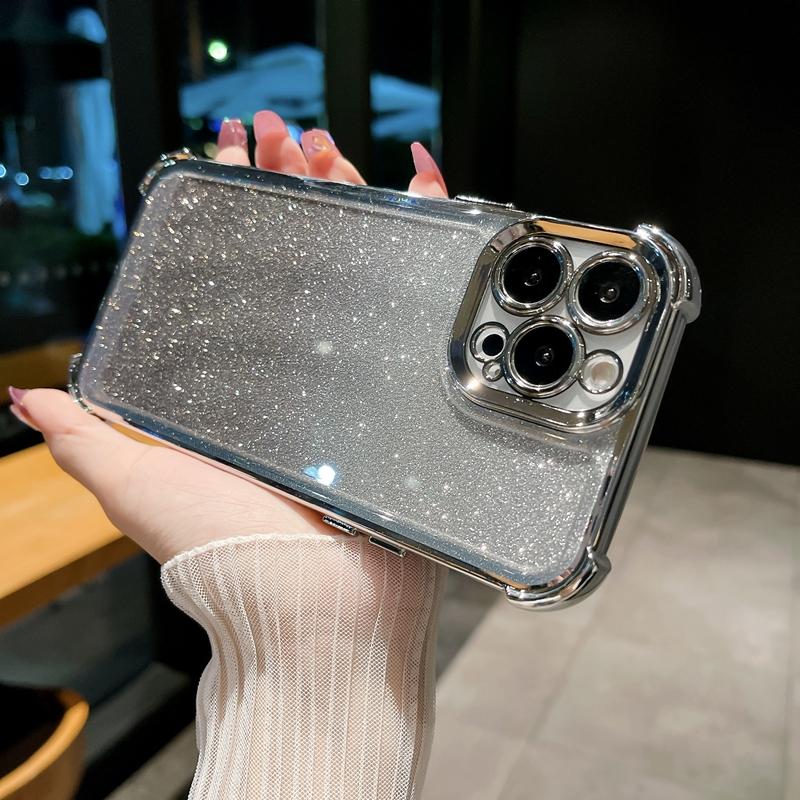 

Роскошный гальванизированный градиентный блестящий чехол для телефона для iPhone 16 Pro Max 15 14 13 12 11 Plus X XR XS Мягкий противоударный бампер For iPhone 15 pro