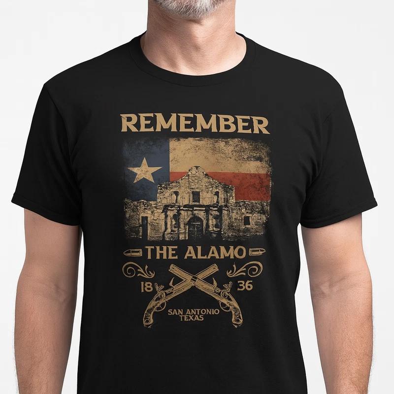 Texas T Shirt Remember The Alamo San Antonio 1836 TS09 XS