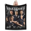 Warm Soft BlanketKids Camping Tim B-Bradford Throw Blanket Flannel Bedspread For Bedroom Funny Sofa Bed Cover