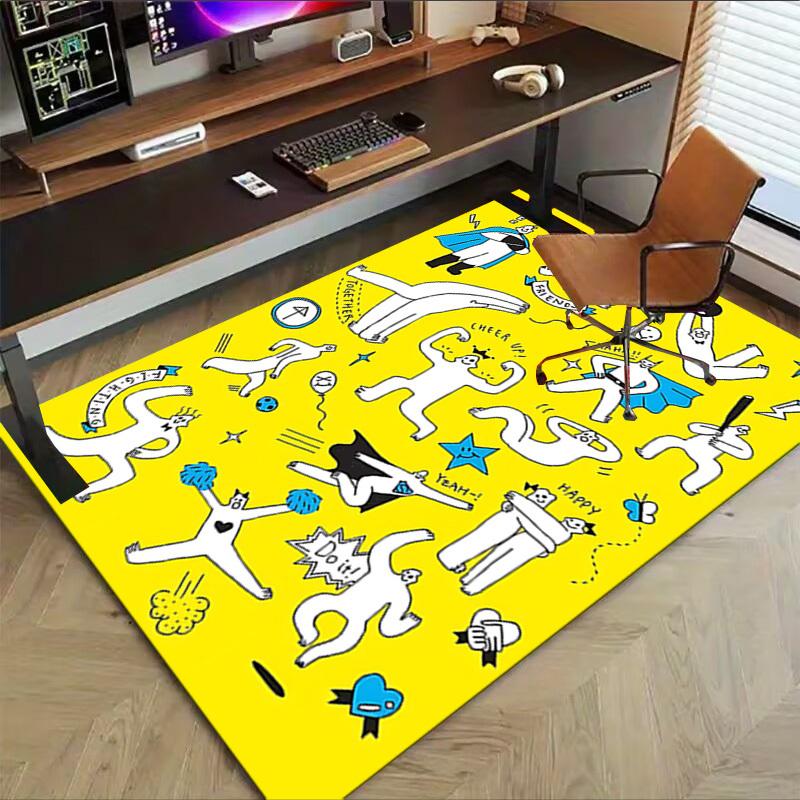 1PC friends happy Extra Large Non Slip Floor carpet, Office, family, bedroom Large Area Rug Indoor Rugs, Vibrant Colors