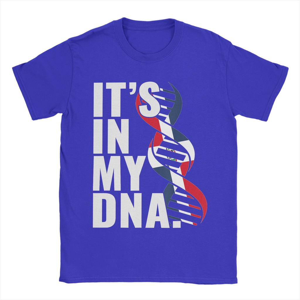 Dominican Republic Roots Flag Fingerprint Graphic TShirts for Unisex Cotton Tees Round Collar Short Sleeve T Shirts Gift Idea Tops