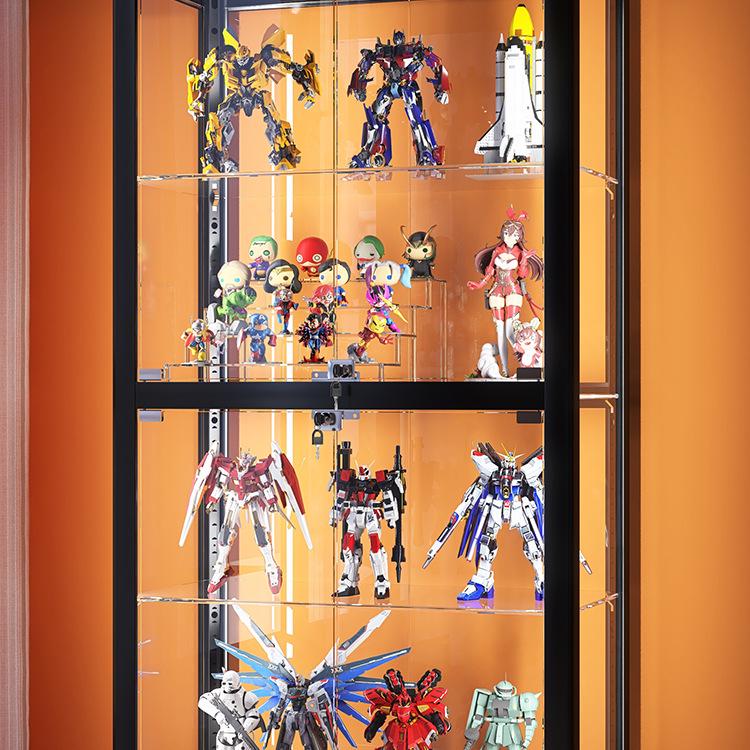 Acrylic Tiered Display Stand for Figurines and Blind Box Dolls - Transparent Home Organizer