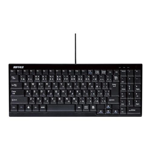 BUFFALO USB Connection Wired Slim Keyboard Black BSKBU14BK