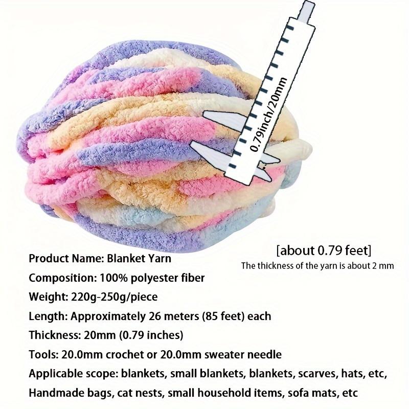 1roll Extra Thick Ice Bar Yarn Blanket Hand-woven DIY Line Large Chenille Cushion Pet Nest Line Iceland Scarf Hat Knitting