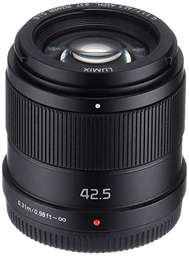Panasonic Single Focus Medium Telephoto Lens for Micro Four Thirds Lumix G 42.5mm/ F1.7 ASPH. / POWER O.I.S. Black H-HS043-K