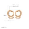 New Natural Zircon Tassel Dangle Earrings For Women Luxury  Rose Gold Color Ethnic Bride Unique Daily Fine Cute Jewelry