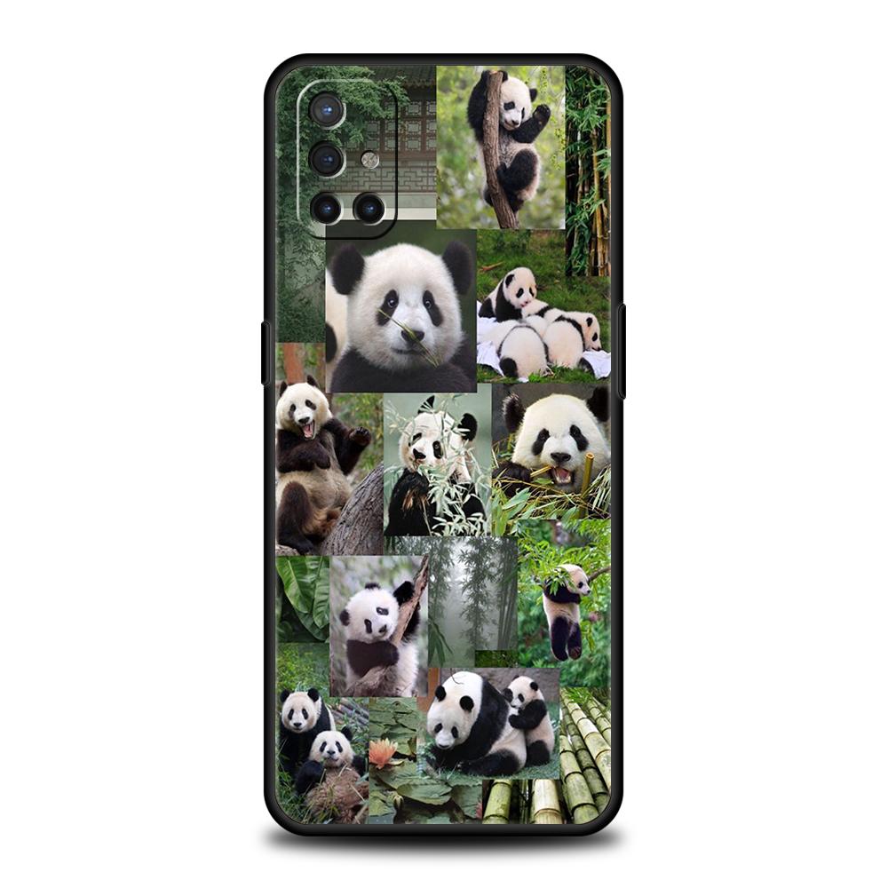 Phone Case For OnePlus 13 12 11 10 9 Pro 9T 13R 12R 10R 9R 9RT 10T 8T 8 Nord 2T CE 2 3 5G N200 N30 Soft Cover Panda