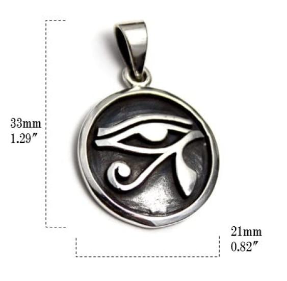 Auge des Horus Ägyptischer Silber 925 Anhänger Top Amulett