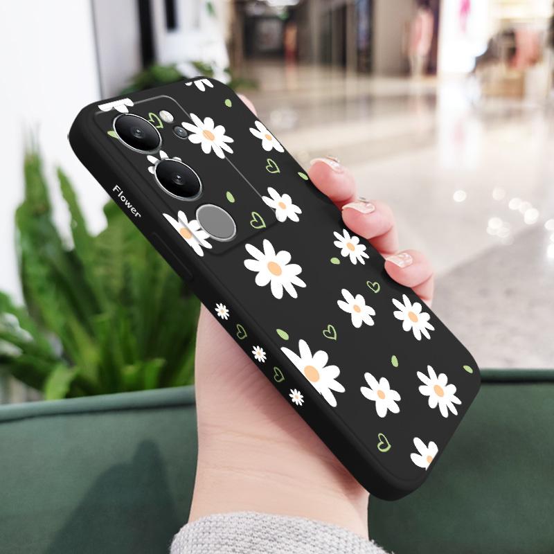Tender Daisy Phone Case For VIVO V40 V30 V29 V29E V27 V27E V25 V25E V23 V23E V21 V20 Y20 Y12 Y21 Y22 Y50 Y35 Y76 Y36 Pro 4G 5G