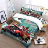 Christmas Car Repair Illustration Bedding Duvet Cover Set  (1*Duvet Cover 2*Pillowcases, Without Duvet Insert)