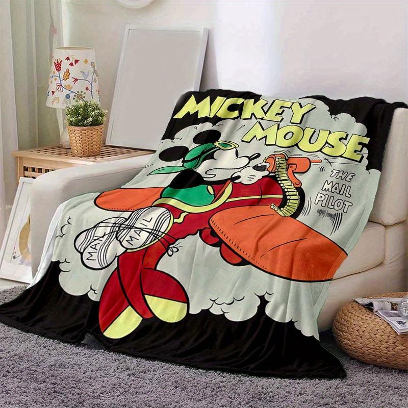 

1pc Mickey Mouse Mail Pilot Throw Blanket Soft & Cozy Gift for Friends Perfect for Bed, Couch, Car, Travel, Camping 80cmx120cm