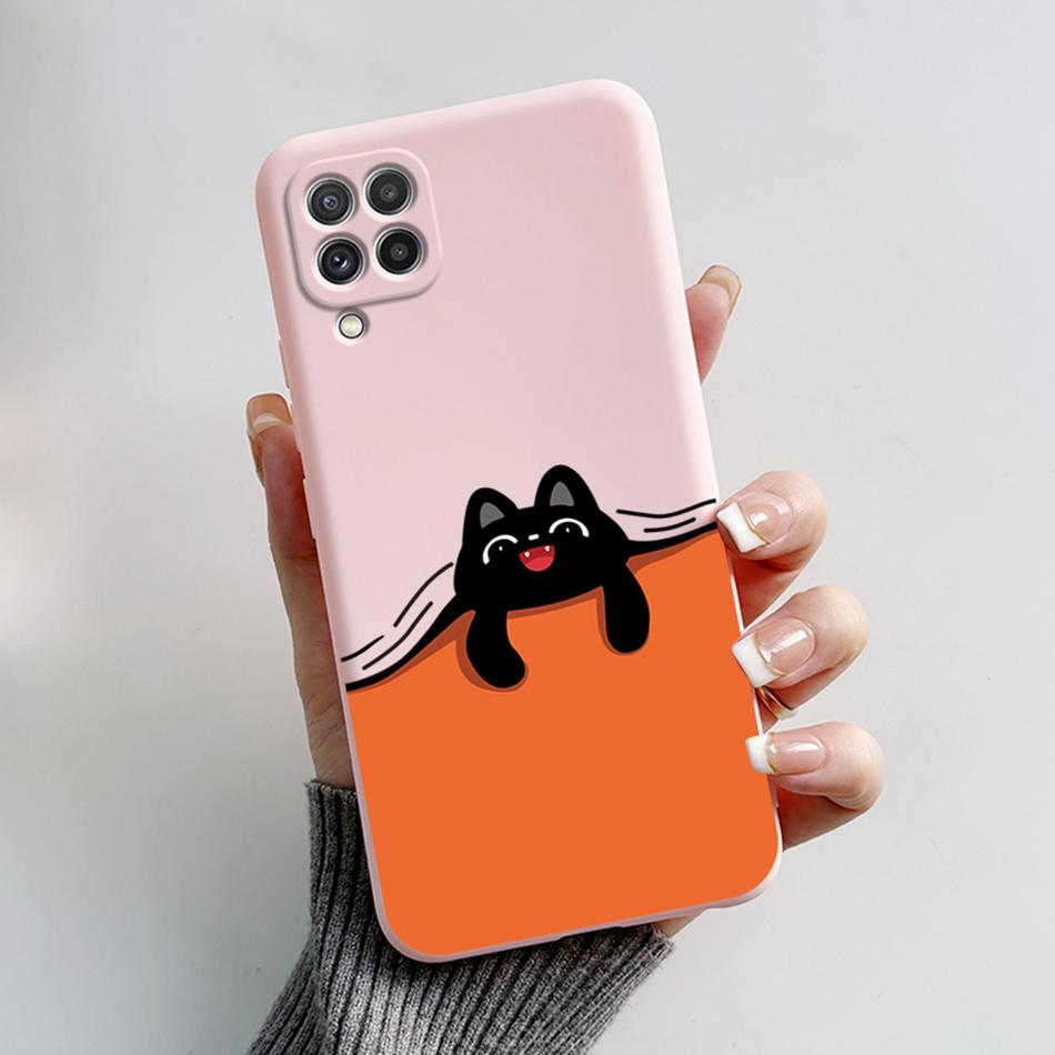 For Samsung Galaxy A22 Case F22 M22 Astronaut Painted Back Cover Silicone Soft Slim Phone Case For Samsung M22 F22 A 22 5G Shell