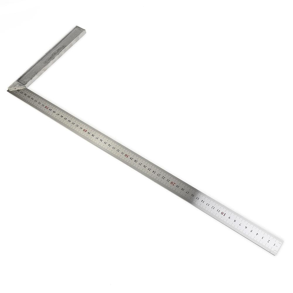 1pc 250mm-600m Square Right Ruler Angle 90 Turning Ruler Construction Carpenter Ruler For Building Framing Gauges Measuring Tool