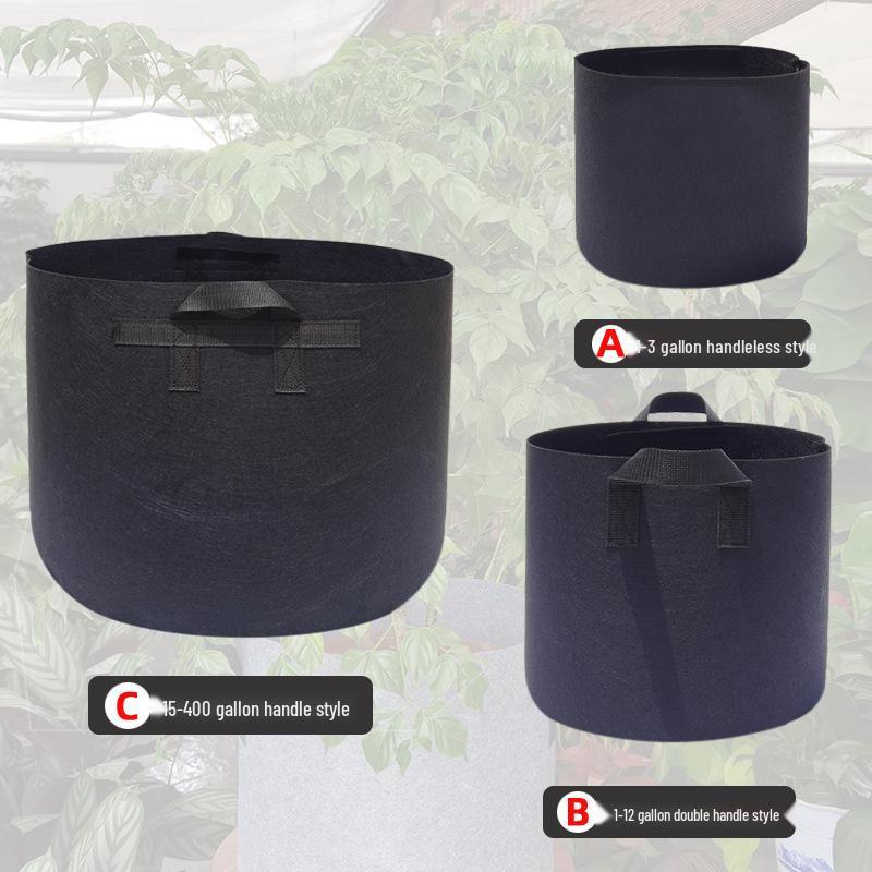 Thickened Black Non-Woven Felt Grow Bags for Plants and Trees
