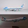 Aircraft Home Decoration 1/150 Scale 47cm B747 Airplane Model B747 Air Force One Aircraft Model with Lights and Wheels Landing