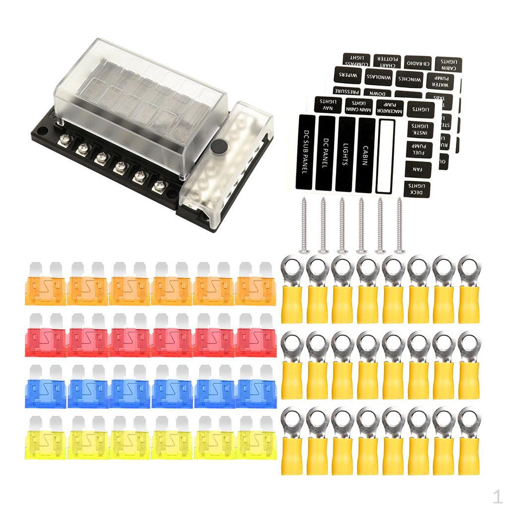 12 Way Block Holder LED Indicator 12V 32V Waterproof