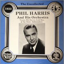 

LP Record PHIL HARRIS HIS ORCHESTRA The Uncollected Phil Harris 1933 HUK215 Hindsight Recor 1982 UK Jazz Used