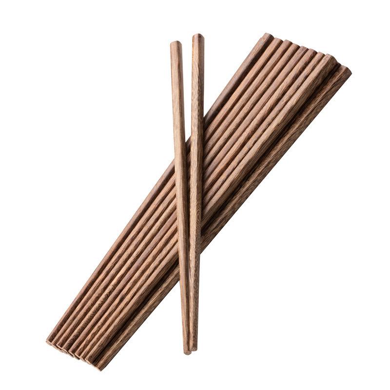 Japanese Chicken Wing Wood Chopsticks Simple Household Non-Slip Fast Wood Solid Wood Family Kitchen Tableware Chopsticks