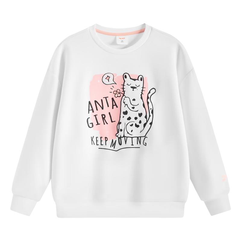 Anta Kids' Girls' Casual Long-Sleeve Sweatshirt
