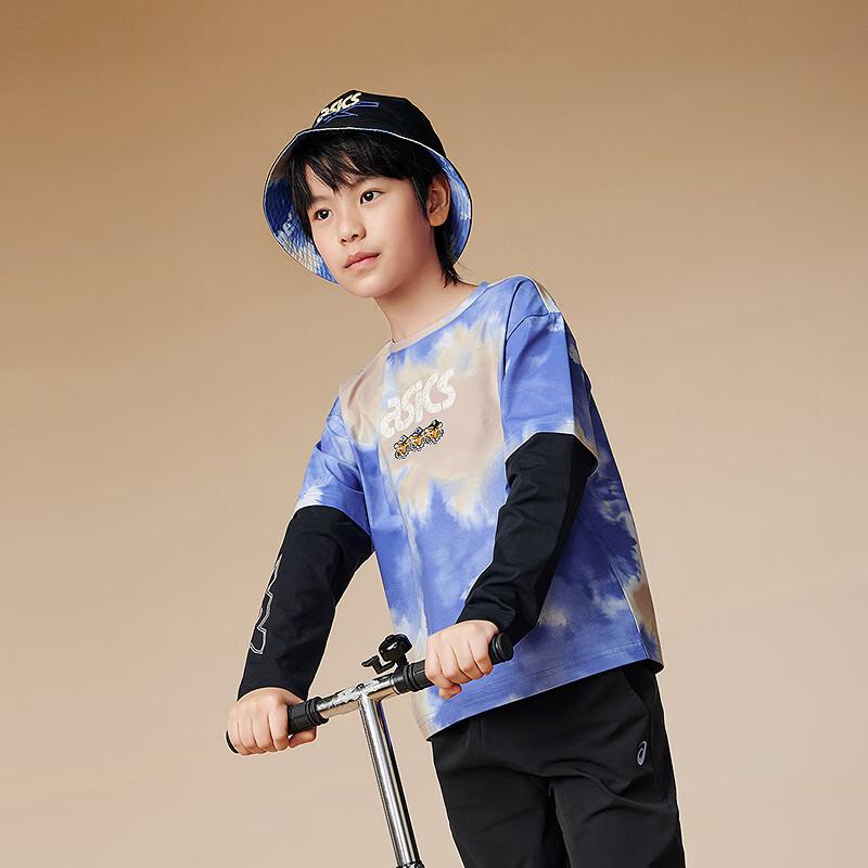 Asics Boys' Quick-Dry Faux 2-in-1 Long Sleeve Tee