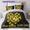 Custom Name BVB Bedding,Quilt Set Quilt Cover Pillowcase Home Birthday Gift(1 * Duvet Cover + 2 * Pillowcase, Without Core) -HE41