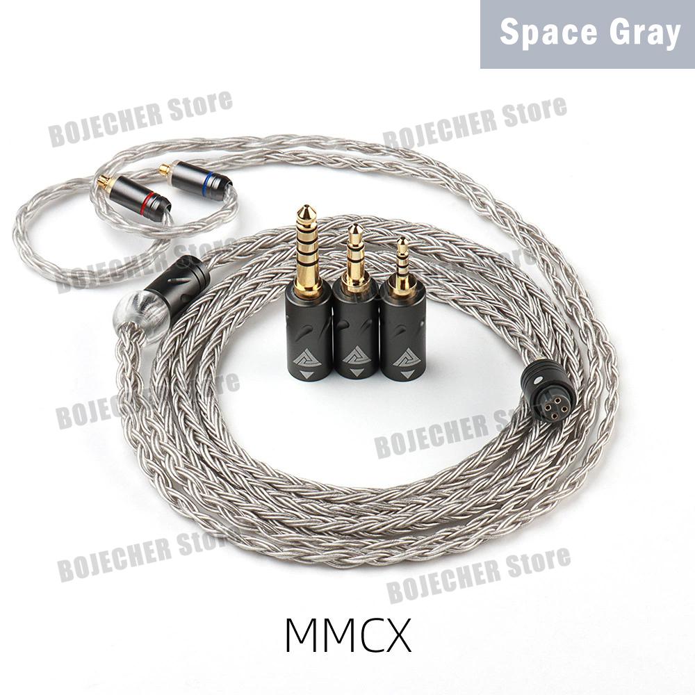 

Earphones Cable 3-in-1 Replaceable Plugs QKZ Q1 MAX 2PIN MMCX S-TYPE Plugs Audio Cables Silver Plated Wire Core For KZ ZSN ZXT