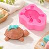 1PCS Pink Color Baking Mold Food-Grade Silicone Fondant Mold Silicone Turtle Mold  For DIY Cakes