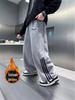 Boys' Casual Sports Sweatpants, 2025 Spring/Autumn Collection, Thickened Velvet, Loose Fit for Youth