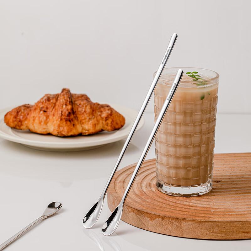 

TREEJACK 316L Stainless Steel Long Handle Stirring Spoons, 2-Pack