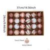 24 Christmas Baubles, Decorative Balls, Pendants, Ornaments, Versatile, Easy to Assemble, for Gifts,