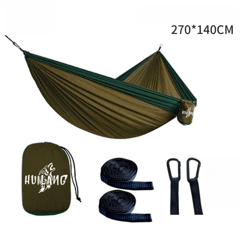 270x140cm Portable Hammocks Nylon Color Parachute Fabric Single and Double Size Outdoor Camping Hiking Garden Hammock
