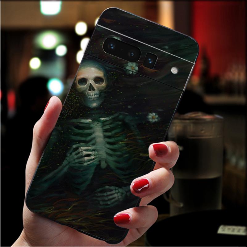 Skull Skeleton Phone Case For Google Pixel 10 9A 9 Pro XL 8 7 6 Pro Pixel 8A 7A 6A 5A 4A Pixel 8 7 6 5 4