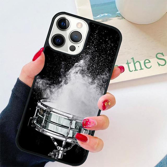

Drummer Playing Drums Phone Case Cover For iPhone 17 Air 15 16e 14 13 12 Pro Max 11 Pro Max Plus Coque Shell iPhone 13pro max