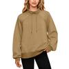 Women's Stand Collar Sweatshirt Oversized Turtleneck Drawstring Pullover Long Sleeve Top
