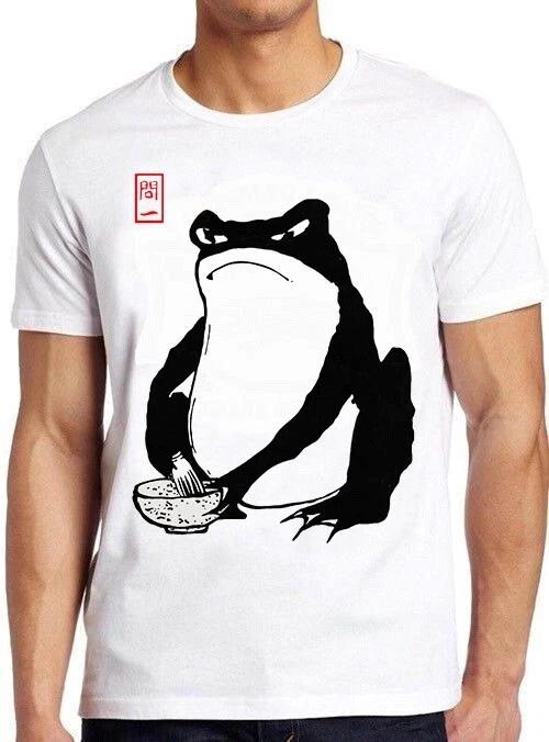 Matsumoto Hoji Japanese Angry Frog Toad Art Funny Paint Gift Tee T Shirt 2352 XL