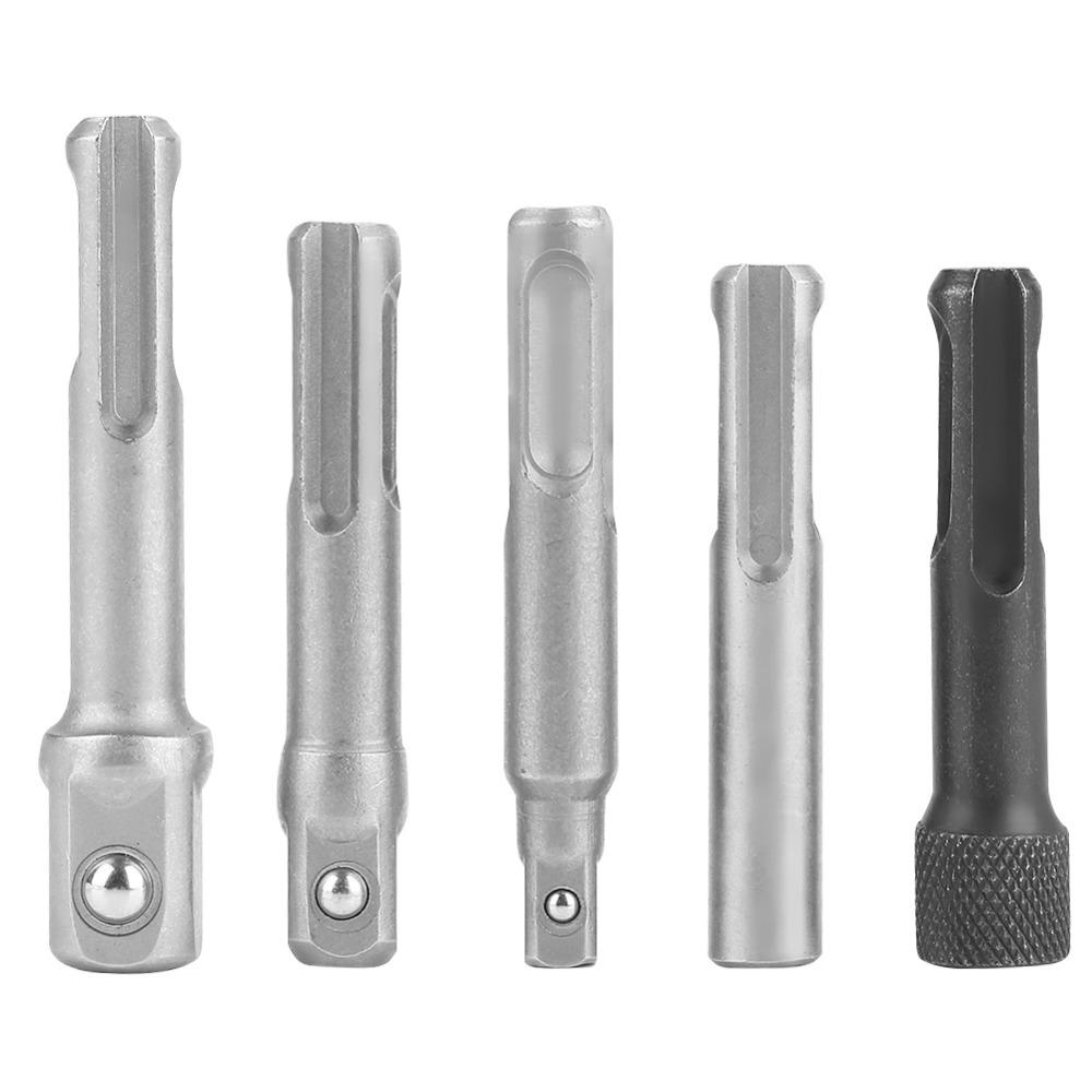 5pcs SDS Plus SDS Plus Socket Adapter Hexagonal Extension Adapter  For Drilling Machine
