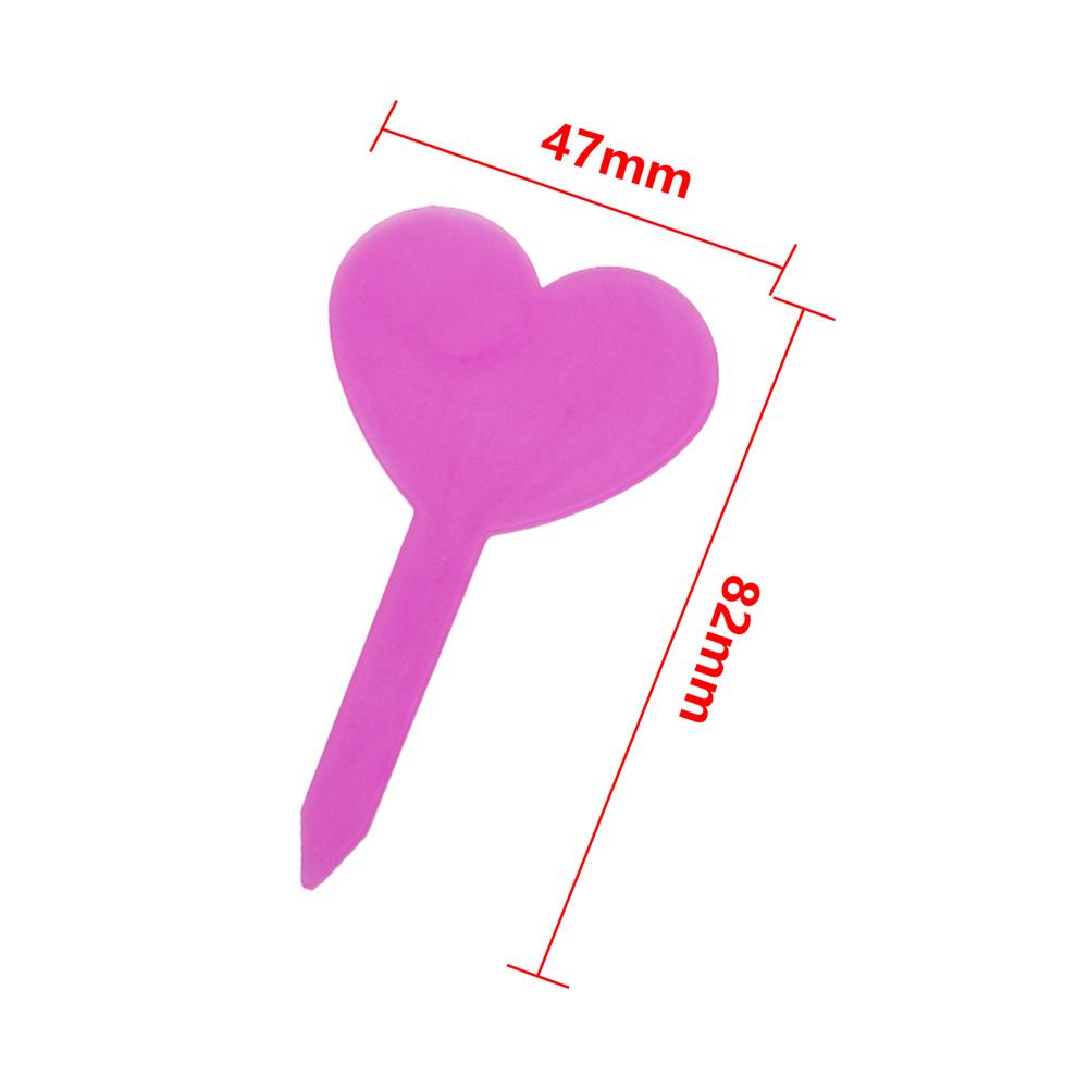 100Pcs Plant Labels Heart-shape Clover-Shape Waterproof Flower Herb Nursery Tags Garden Balcony Potted Plants Marking Signs