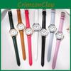 Fashionable Ladies Quartz Watch With Small Dial And Leather Strap Casual Style Waterproof Quartz Movement