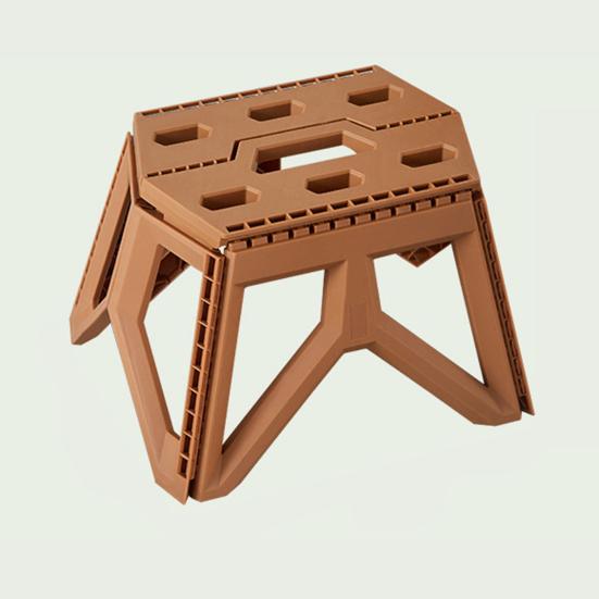 Portable Folding Stool Lightweight Heavy Duty Plastic Multi-function Outdoor Camping Backpacking Beach Picnic Fishing Collapsible Chair Seat