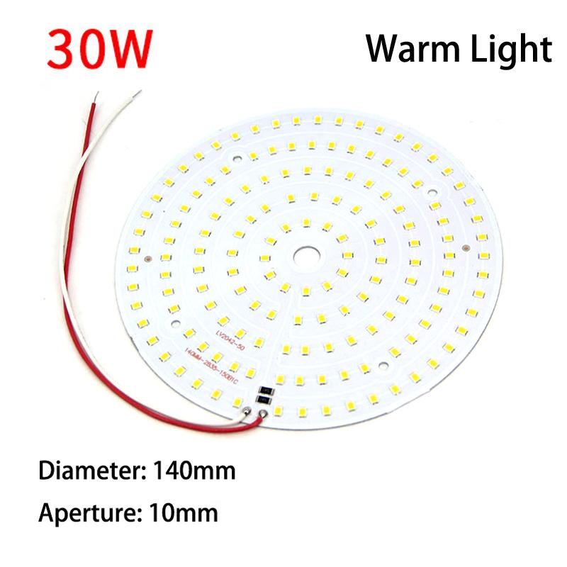 3pcs 5V 3W 5w 10w 30w LED Chip Bead Yellow Warm White Lamp Night Lights Wire Board Bulb Round Transformation Source 32MM 50mm 14mm