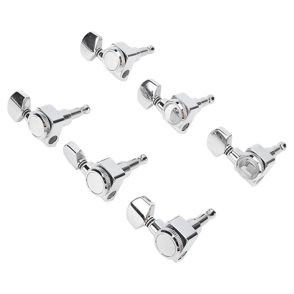 6 Pcs 6R Guitar Machine Head Metal Right Handed Acoustic Guitar String Tuning Pegs