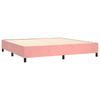 Vidaxl Continental Bed with Mattress, Pink, Velvet, 200X200 Cm